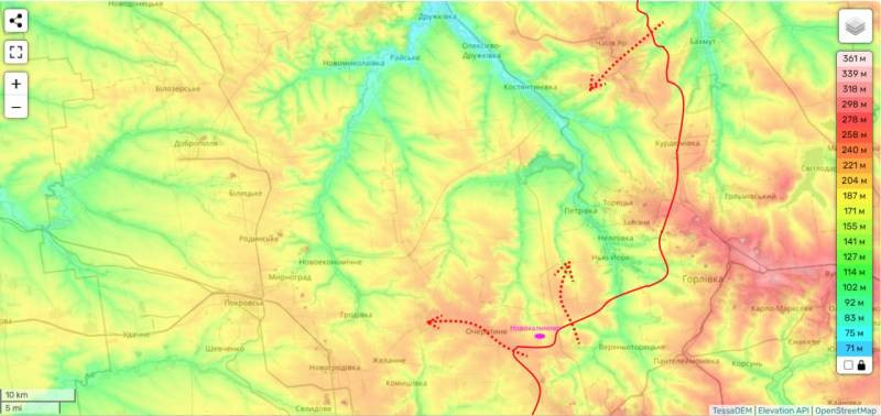 Chuyên gia Podolyaka cũng nói thêm rằng, cuộc tiến công của quân Nga qua hướng Ocheretino và Novokalinovo sẽ diễn ra dọc theo lưu vực sông mà không tiến hành vượt sông; điều này rất quan trọng trong thời kỳ bắt đầu tan băng ở miền đông Ukraine.