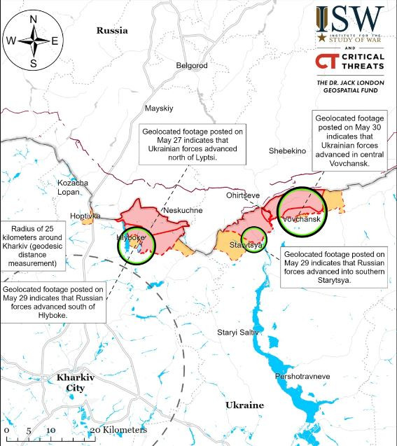 Ý nghĩa chiến lược của việc chiếm thành phố Volchansk của Nga nhằm mở rộng đầu cầu về phía Kharkov. Do vậy quân Ukraine đang tung lực lượng đáng kể để trấn giữ thành phố này.