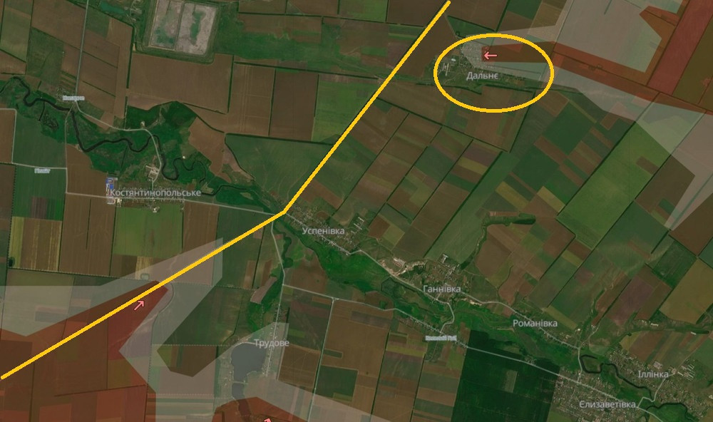 Việc kiểm soát Dalnye giúp Quân đội Nga cắt đứt con đường nối Kurakhove và Uspenovka, cũng như tiến gần đến hậu phương của cụm quân Ukraine phòng thủ ở khu vực sông Sukhi Yaly. Như vậy, các đơn vị thuộc Cụm Vostok đã tổ chức bao vây thành công cụm quân Ukraine ở nửa phía nam Kurakhove.
