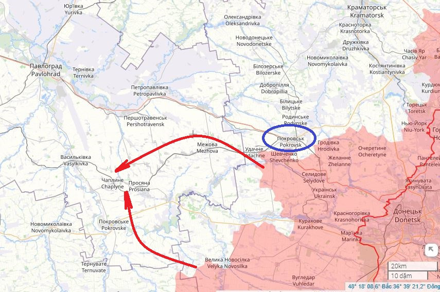 Trong bối cảnh như vậy, chiến lược “đánh chắc, tiến chắc” của Moscow chắc chắn vẫn được áp dụng và chiến lược “bất thường” của RFAF tại Pokrovsk đã thu hút sự chú ý của Kiev. Các quan chức cấp cao của quân đội Kiev suy đoán rằng, RFAF hoặc đánh Pokrovsk, hoặc bỏ qua Pokrovsk, mà tiến thẳng vào khu vực đồng bằng Dnieper.