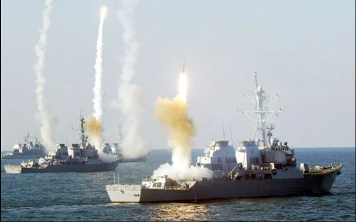 Ở trạng thái chiến đấu toàn bộ, cụm tàu khu trục được trang bị hệ thống Aegis, có thể sử dụng nhiều kênh hỏa lực và nhanh chóng phóng tên lửa cách nhau 1 giây để đánh chặn. Ba radar chiếu xạ mục tiêu được sử dụng để dẫn đường cho tên lửa từ ba hướng khác nhau và 9-12 tên lửa được sử dụng, để đánh chặn tên lửa đang bay tới từ năm hướng khác nhau.