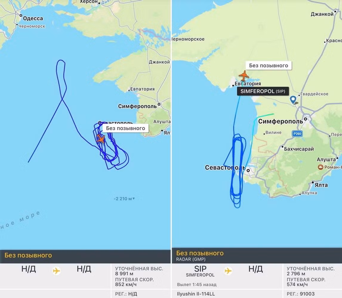 Trong những hình ảnh được giới thiệu, người xem có thể thấy kiểu bay khá bất thường của máy bay quân sự Mỹ. Điều này thực sự chỉ ra thực tế rằng, máy bay đã bị “tấn công” bởi các hệ thống chế áp điện tử không xác định, và thời gian ngắn của nhiệm vụ cho thấy kế hoạch đã bị cản trở.
