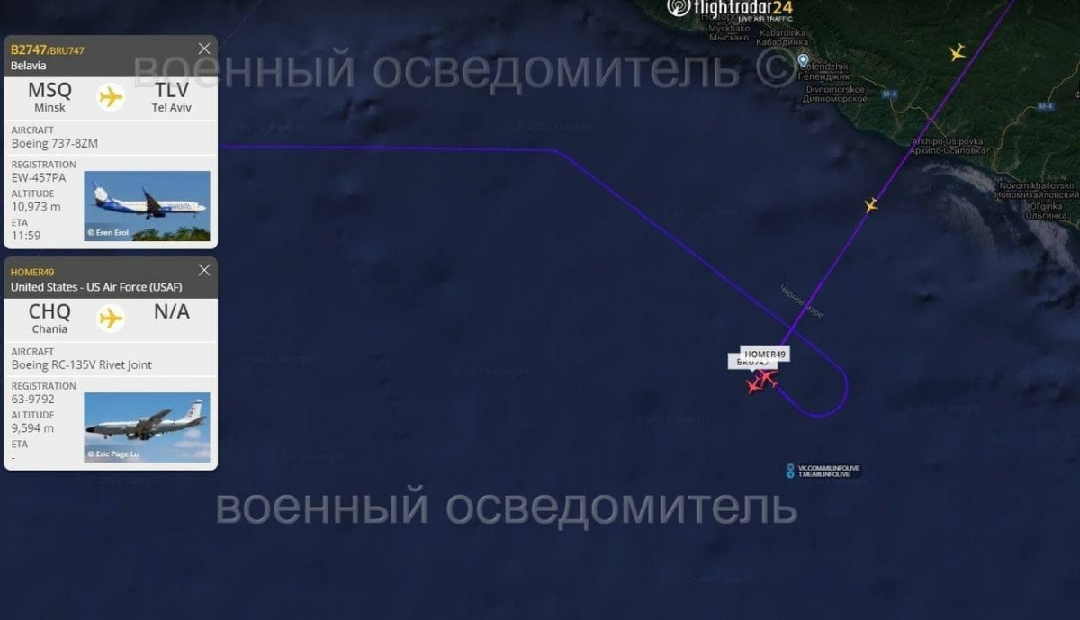 Khoảnh khắc của vụ việc đã được ghi lại bởi các nguồn lực giám sát công khai. Hơn nữa, trường hợp như vậy không phải là trường hợp duy nhất; trước đó một chiếc máy bay không rõ nguồn gốc, suýt đâm vào một máy bay chở khách của Nga; vụ việc diễn ra ở cùng khu vực trên Biển Đen.