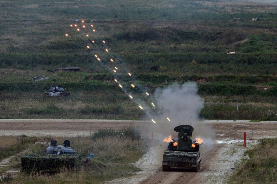 Một trong những cuộc tập trận này diễn ra tại dãy núi Kobu-Bashi ở Karachay-Cherkessia. Là một phần của cuộc tập trận, phân đội bộ binh cơ giới sơn cước, thuộc Lữ đoàn BBCG số 49 của Quân khu phía Nam, đã đẩy lùi một cuộc tấn công quy mô lớn của UAV.