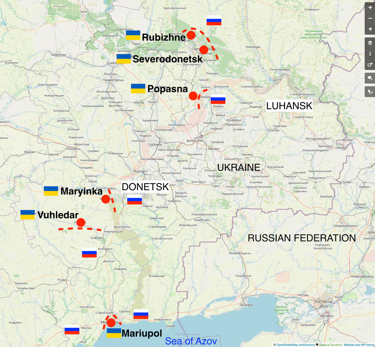 Vào ngày 29/10, Quân đội Nga bắt đầu một cuộc tấn công vào Vuhledar, vị trí có tầm quan trọng chiến lược ở toàn bộ phía nam Donbass. Thành phố này nằm cách Donetsk 60 km về phía Tây Nam, là điểm chốt giữ cung cấp hậu cần cho toàn bộ Quân đội Ukraine từ Velika Novselka đến Marinka.