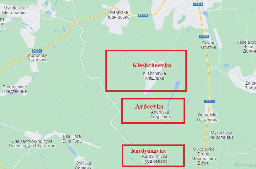 Truyền thông Nga này 19/9 đưa tin, quân đội Ukraine đang bị hỏa lựa pháo binh Nga ép ra khỏi Kurdyumivka (phía nam Avdeevka). Theo video có định vị tọa độ địa lý; như vậy, sự hiện diện của quân Nga tại khu vực này đã được xác nhận. 