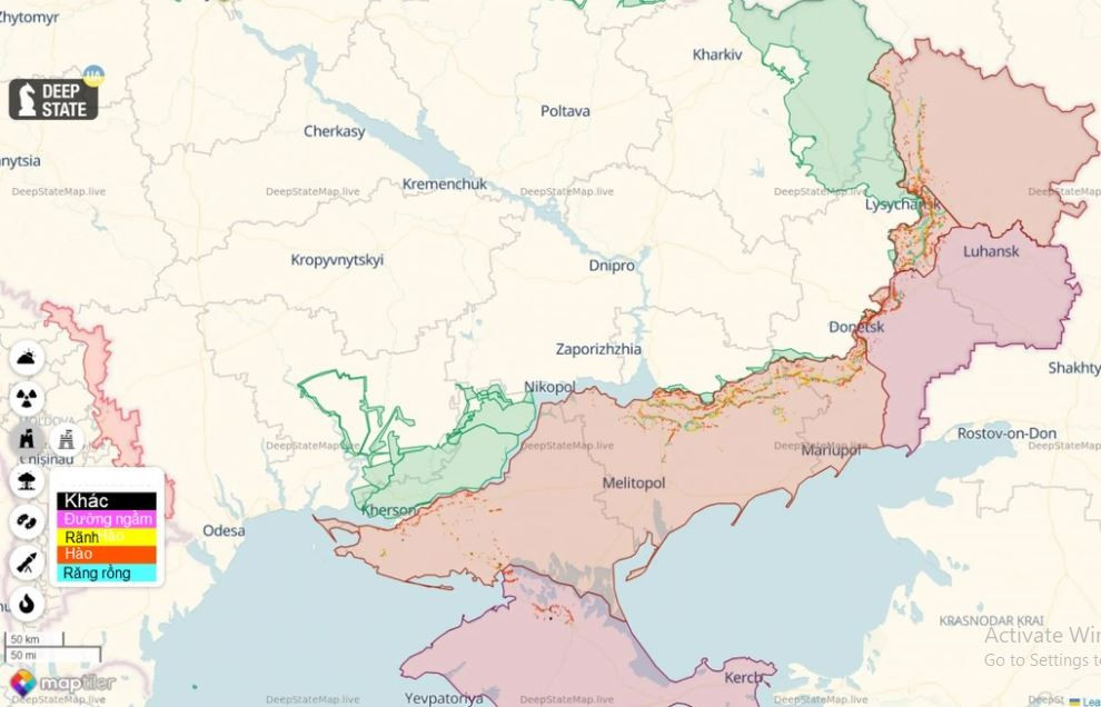 Đặc biệt là khu vực phía nam Ukraine, Nga đã xây dựng phòng tuyến Surovikin nổi tiếng, với chiều sâu phòng ngự đủ để ngăn chặn những chiến dịch phản công lớn như chiến dịch phản công mùa hè của Ukraine, được tiến hành vào năm 2023.