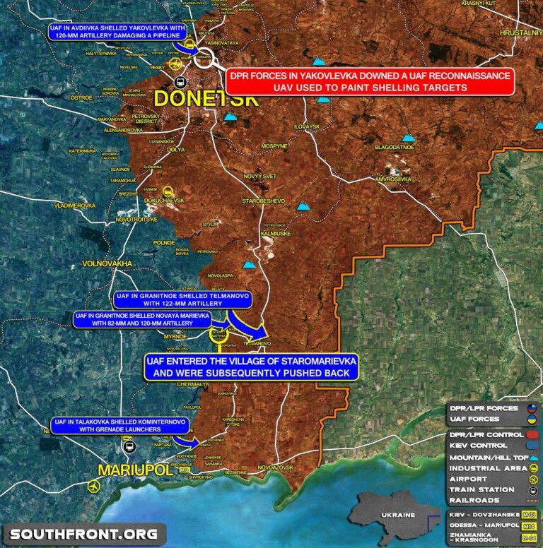Việc quân đội Ukraine chiếm được khu định cư Staromaryevka, sẽ tạo điều kiện để họ tiến về Telmanovo, giành quyền kiểm soát toàn bộ khu vực và sẽ tạo ra mối đe dọa rất nghiêm trọng đối với DPR. Trên thực tế, điều này sẽ cắt toàn bộ phần phía nam của DPR, khỏi sự hỗ trợ của các lực lượng chính.