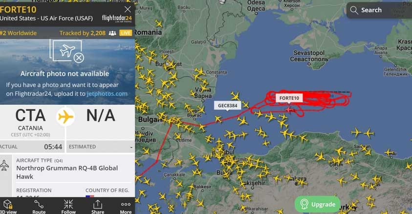 Bằng chứng là các phương tiện truyền thông Nga đã cung cấp một ảnh chụp màn hình từ ứng dụng giám sát tất cả các chuyến bay - Flightradar24. Mặc dù bằng chứng chỉ mang tính chất “nghi vấn”, nhưng không có tuyên bố chính thức nào từ Bộ Quốc phòng Nga hoặc Điện Kremlin rằng, chiếc UAV RQ-4 Global Hawk thực sự điều phối cuộc tấn công của Ukraine.