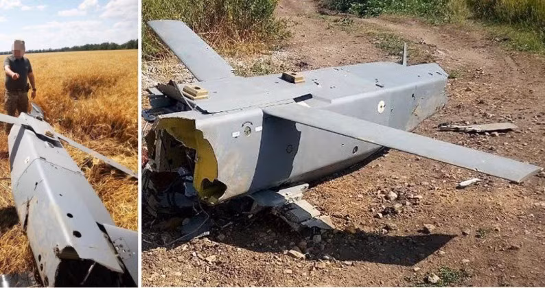 Quân đội Nga gần đây đã đánh chặn một tên lửa hành trình chiến thuật Storm Shadow của Ukraine do Anh sản xuất, khi tấn công khu vực Berdyansk. Quan sát thân tên lửa cho thấy, nó có thể đã bị bắn hạ bởi tên lửa 57E6 của tổ hợp phòng không tầm thấp Pantsir-S1/SM, hoặc có thể là tên lửa 9М338К của hệ thống phòng không Tor-M2U. Ảnh: Military-today.