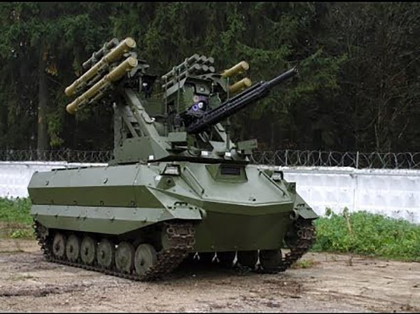 Đối với những mục tiêu bọc thép và công sự kiên cố, Uran-9 có thể sử dụng tên lửa chống tăng Ataka, dẫn đường bằng laser. Và trong tương lai, Uran-9 có thể trang bị cả loại tên lửa không đối không, để tiêu diệt UAV và trực thăng bay thấp.