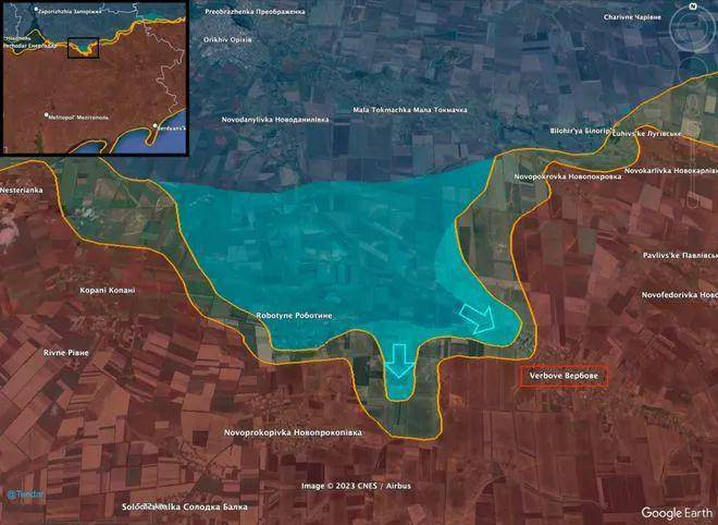 Việc Quân đội Ukraine tấn công “cửa tử” Rabotino đã 3 tháng, nhưng trên thực tế là họ chưa thể vượt qua được vị trí này. Trong trường hợp như vậy, việc tổ chức tấn công vào bên sườn, thậm chí là vu hồi về phía sau Rabotino, thay vì đột phá trực diện qua nhiều lớp phòng thủ, có thể sẽ hiệu quả hơn. 