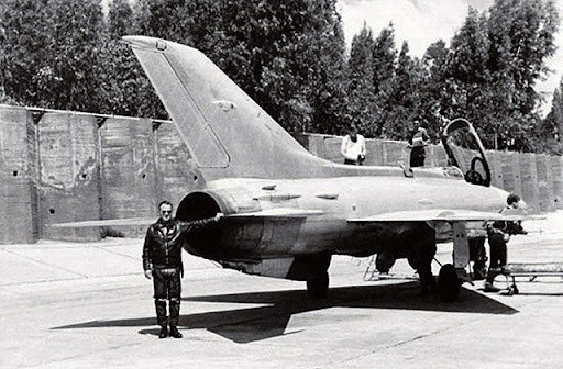 Chiếc MiG-21 đã trải qua các chuyến bay thử nghiệm ở Israel, và sau đó được chuyển đến Mỹ để phục vụ nghiên cứu. Việc nắm bắt các đặc điểm bay và chiến thuật của MiG-21 đã giúp Israel rất nhiều. Ngày 7/4/1967, trong một trận không chiến với không quân Syria, máy bay Israel bắn rơi 6 chiếc MiG mà không chịu tổn thất nào.
