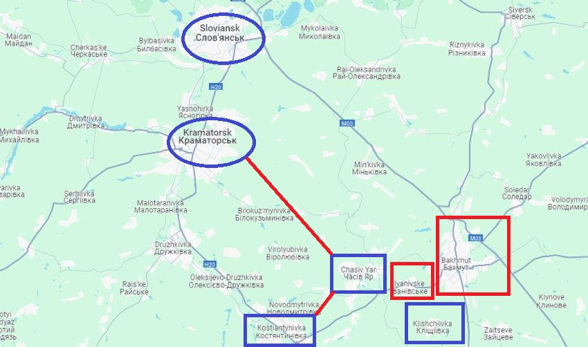 Đối với Quân đội Nga, nếu chiếm được Chasov Yar sẽ tạo thêm mối đe dọa cho Quân đội Ukraine, bởi từ đây, Nga có thể trực tiếp đe dọa thành phố Kostiantynivka ở phía tây nam; nhưng quan trọng nhất là đe dọa hai thành phố lớn còn lại của Donetsk là Kramatorsk và Sloviansk.