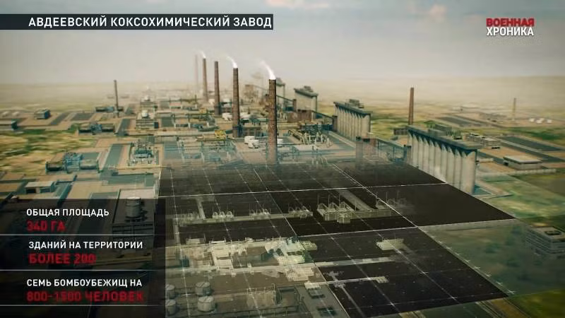 Quân đội Ukraine đã chuẩn bị phòng thủ cho Avdiivka trong vài năm, biến thành phố này thành một tập đoàn cứ điểm kiên cố. Khu vực khó tấn công nhất chắc chắn sẽ là Nhà máy hóa chất và than cốc Avdeevka (AKHZ), chiếm gần 1/3 diện tích thành phố trong khu vực.