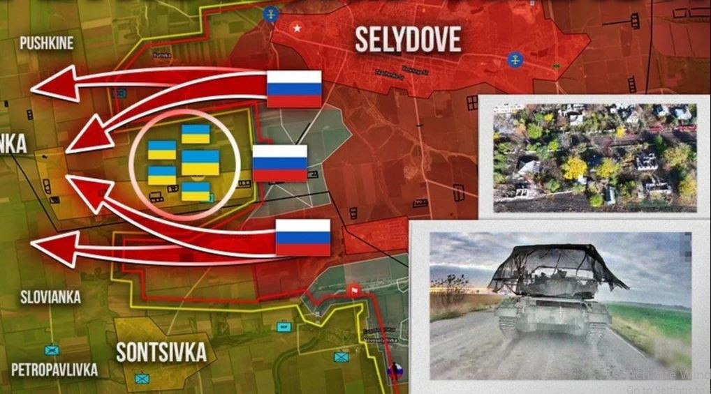 Hiện Quân đội Nga tập trung tấn công về phía tây Selidovo, mở rộng sự hiện diện ở tam giác Vishnevoye - Novoalekseevka - Novodmitrovka. Theo các chuyên gia, các cuộc tấn công của Nga vào phía tây và phía bắc Selidovo là một phần trong kế hoạch bao vây Pokrovsk. Hiểu một cách đơn giản, Quân đội Nga đang cố gắng xây dựng bàn đạp cho các hành động chiến đấu tiếp theo.