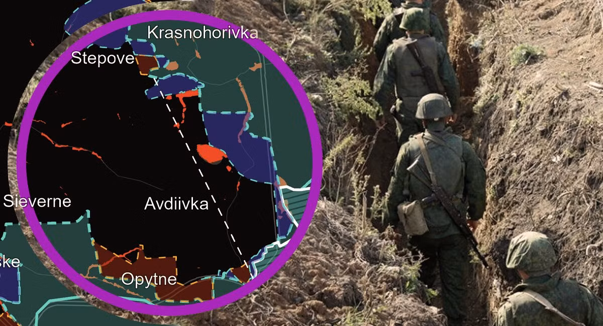 Do tại thành phố Avdeevka, Quân đội Ukraine xây dựng số lượng lớn công sự và hệ thống đường hầm dưới lòng đất, nên quân đội Nga chọn cách bao vây và buộc quân Ukraine phòng thủ phải đầu hàng, thay vì mạo hiểm tiến vào thành phố. Đây được coi là một chiến lược khôn ngoan hơn.