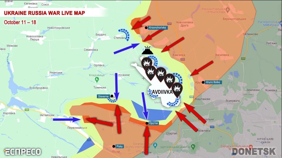 Trong chiến dịch phản công hè thu của Quân đội Ukraine; ngoài việc phòng ngự vững chắc ở khu vực phía nam, Nga quyết định “nhổ chiếc gai” Avdeevka. Đây là thành phố vệ tinh của thủ phủ Donetsk, có tầm quan trọng chiến lược và quân Nga đã tổ chức nhiều cuộc tấn công để chiếm Avadivka, nhưng đều thất bại.