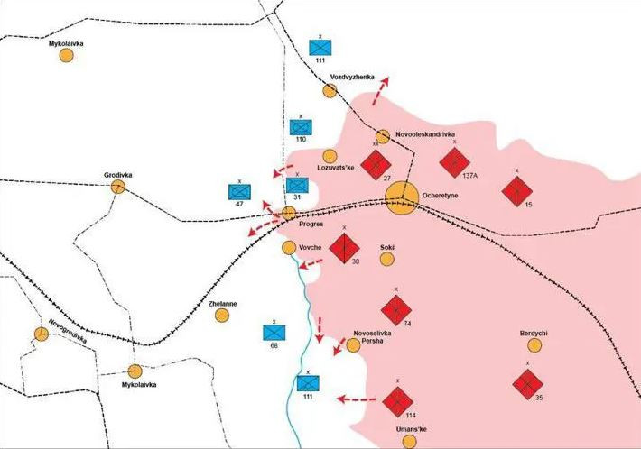 Còn nhà phân tích quân sự trên tờ báo Bild của Đức, Julian Röpke, thì cho rằng, ông rất lo ngại khi quân Nga đang tiến lên mạnh mẽ ở ở phía tây bắc Avdiivka. “Từ tây bắc từ Avdiivka, quân Nga đang đe dọa tuyến đường cao tốc T0504, nơi được mệnh danh là “con đường sự sống”. Hiện đây là tuyến đường tiếp tế chính của quân Ukraine ở khu vực Chasov Yar. Đồng thời, quân Nga đang mở rộng đầu cầu xung quanh Ocheretine, đánh chiếm các làng xung quanh”.