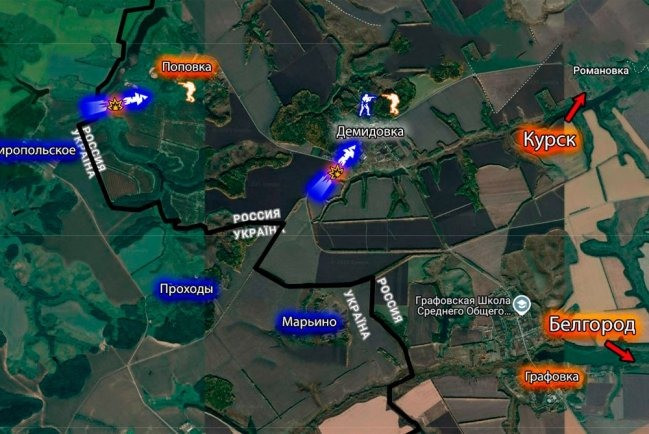 Thứ hai, RFAF tiếp tục đẩy tàn quân của AFU ở Kursk về phía rừng biên giới. Ngày 29/3, RFAF tiếp tục truy quét quân Ukraine ở khu vực Kursk. Hiện nay, ngay cả kênh Deep State của Tổng cục Tình báo Ukraine cũng phải công nhận, diện tích khu vực Kursk do Ukraine kiểm soát chỉ còn lại 69 km vuông. Nói cách khác, AFU đã mất khoảng 10 km vị trí chỉ trong một ngày.