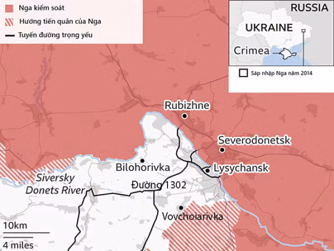 Tai sao Ukraine co giu bang duoc Lisichansk toi het thang 6?