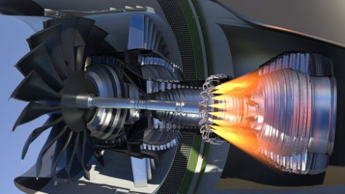 Việc sản xuất NOx đến từ quá trình không đốt cháy hết nhiên liệu trong động cơ. Trong động cơ hàng không dân dụng, việc đốt cháy nhiên liệu được thực hiện hoàn toàn bên trong động cơ. Do đó, chúng ta khó có thể nhìn thấy ngọn lửa ở đuôi động cơ của máy bay dân dụng do nhiên liệu không được đốt cháy hết, trước khi đến điểm cuối của tua-bin.