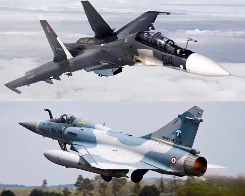 Về tốc độ và sự nhanh nhẹn, tốc độ tối đa Mach 2,25 của Su-35 nhỉnh hơn một chút so với tốc độ tối đa Mach 2,2 của Mirage 2000. Tuy nhiên, điều quan trọng hơn trong không chiến ngày nay, là khả năng chiến đấu ngoài tầm nhìn (BVR), nơi mà các hệ thống radar và tên lửa phát huy tác dụng. 