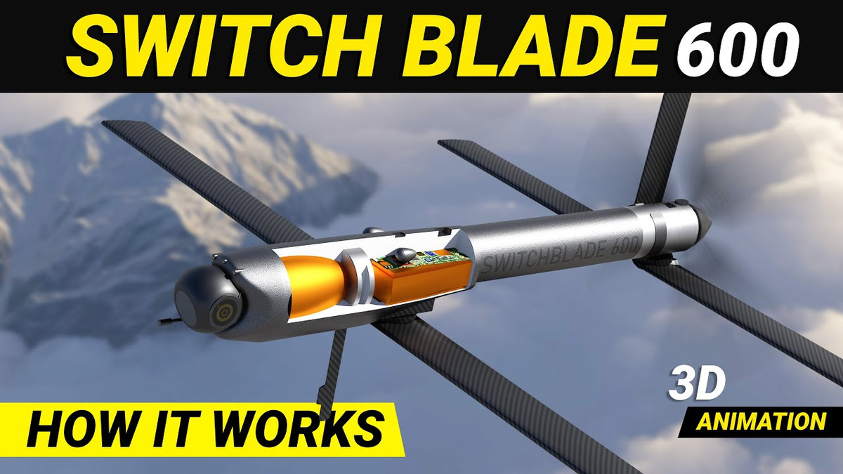 Ví dụ cụ thể là tên lửa hành trình lảng vảng Switchblade 600 của Mỹ, do công ty AeroVironment sản xuất, là một trong những vũ khí tự động, kết hợp kích thước nhỏ với hỏa lực mạnh. Với khả năng tấn công chính xác vào các mục tiêu bọc thép, Switchblade 600 được quân đội Mỹ và NATO sử dụng để tiêu diệt các mục tiêu quan trọng; với thao tác sử dụng rất đơn giản.