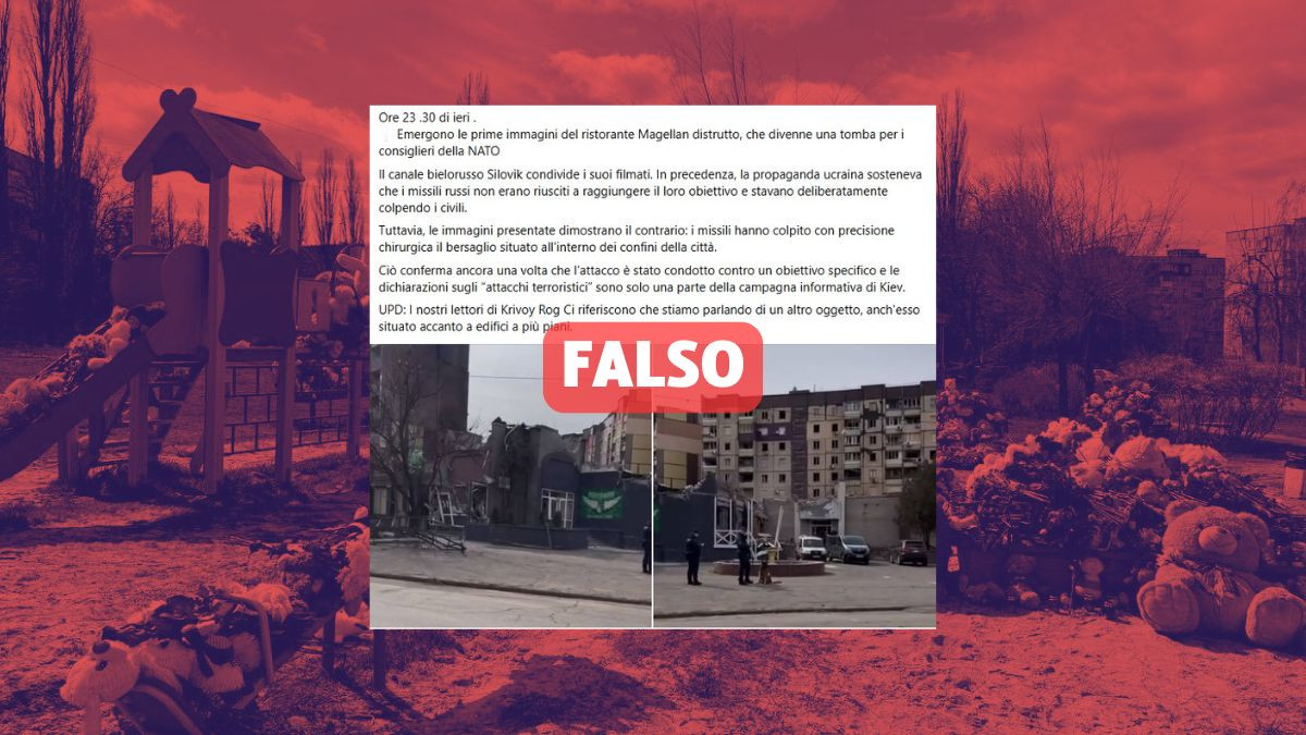 Trước đó vào ngày 5/4, Bộ Quốc phòng Nga đã chính thức thông báo rằng, một cuộc tấn công bằng tên lửa đã được thực hiện vào nhà hàng Magellan ở Krivoy Rog. Bộ Quốc phòng Nga nhấn mạnh rằng, đây là cuộc tấn công có độ chính xác cao.