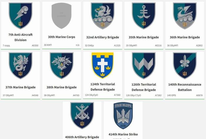 Sau khi tiếp tục mở rộng và hội nhập các lực lượng phòng thủ lãnh thổ, lực lượng thủy quân lục chiến Ukraine đã có 4 lữ đoàn tác chiến, gồm Lữ đoàn Thủy quân lục chiến 35, 36, 37, 38 và 2 lữ đoàn phòng vệ lãnh thổ (Lữ đoàn 3 Thủy quân lục chiến, Lữ đoàn bộ binh 126); 2 lữ đoàn pháo binh (Lữ đoàn pháo binh 32 và 406).