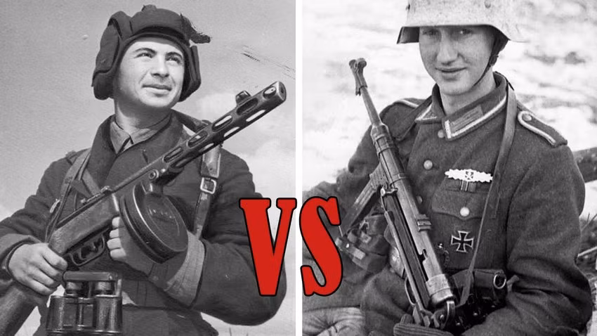 Chất lượng của súng tiểu liên trong cận chiến có thể quyết định nhóm chiến đấu này có thể trút bao nhiêu hỏa lực. Súng tiểu liên PPSh-41 mà quân đội Liên Xô sử dụng, trên lý thuyết có thể bắn 900 viên đạn trong một phút, chế áp hoàn toàn khẩu MP-40, với tốc độ bắn chỉ 550 viên/phút.