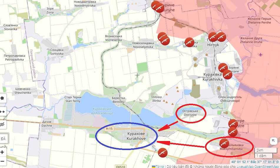 Còn chỉ huy Lữ đoàn 79 của Ukraine, đơn vị phòng thủ ở Kurakhovo viết: “Tình hình thực sự đang nóng lên. Vì lý do nào đó, đến bây giờ người ta mới thấy rõ rằng, trong bối cảnh tổ chức phòng thủ xung quanh Kurakhove, việc chuẩn bị các tuyến phòng thủ ở phía nam và phía đông được thực hiện một cách bất cẩn, còn ở phía bắc thì hoàn toàn không được thực hiện”.