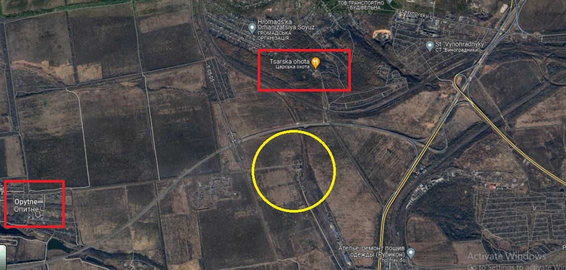 Ở sườn phía nam, từ đầu cầu Opytne, quân Nga chiếm một vị trí mới ở phía tây trận địa phòng không cũ của Ukraine. Hiện tại, họ chưa tràn ngập được trận địa phòng không của Ukraine trước đây, nhưng họ đang bao vây và có nhiều tiến bộ.