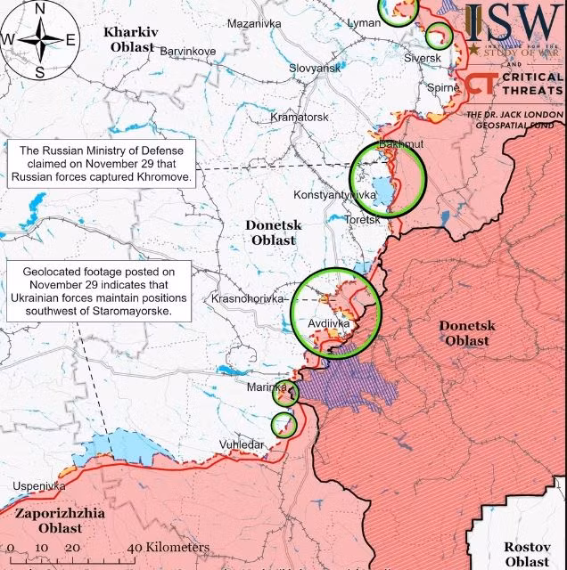 Sau thất bại cuộc “đại phản công” của Ukraine, quân Nga nhanh chóng điều chỉnh chiến lược, chuyển từ phòng thủ sang tấn công trên nhiều mặt trận và sớm đạt được hàng loạt kết quả. Trong đó đáng ghi nhận nhất là cuộc tấn công vào thị trấn quan trọng Marinka ở Donetsk.