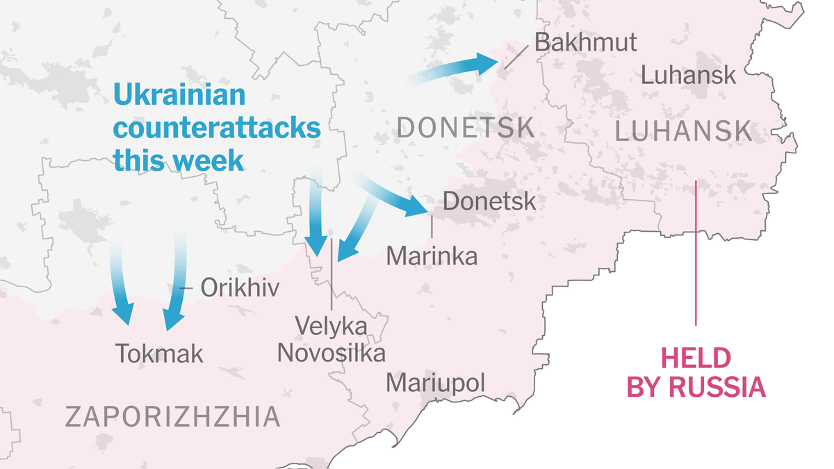 Việc chuyển hướng tiến công tập trung về hướng nam thành phố Bakhmut cho thấy, trước thế trận phòng ngự chặt chẽ của Quân đội Nga, Bộ Tổng tham mưu Quân đội Ukraine đang “bí” về hướng tấn công. Hiện tại hướng Nam, quân Ukraine đã bị cầm chân tại Nam Donetsk, Kamenskoie và đặc biệt là tuyến Rabotino – Verbovoe.
