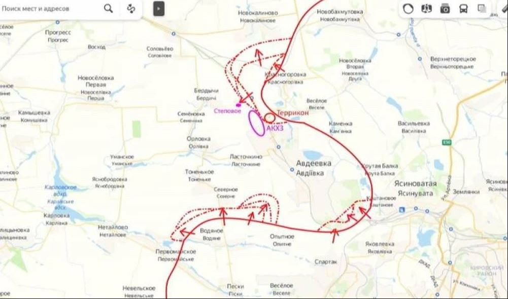 Viện Nghiên cứu Chiến tranh Mỹ (ISW) thừa nhận trong báo cáo ngày 18/11 rằng, quân đội Nga kiểm soát 60% khu công nghiệp. Các chuyên gia ISW cũng cho biết, quân Nga đã chiếm được một số vị trí gần nhà hàng Tsarskaya Okhota ở phía nam Avdievka và đang tiến về phía đông bắc thành phố.