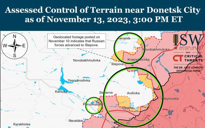 Hiện tại, những đơn vị tinh nhệ nhất của Quân đội Ukraine đang bị bao vây trong “hình bán nguyệt” ở Avdiivka. Tuy nhiên Bộ Tổng tham mưu Quân đội Ukraine vẫn kiên quyết tung xe tăng Leopard vào các khu vực trọng yếu, đặc biệt là khu vực Stepovoy. 