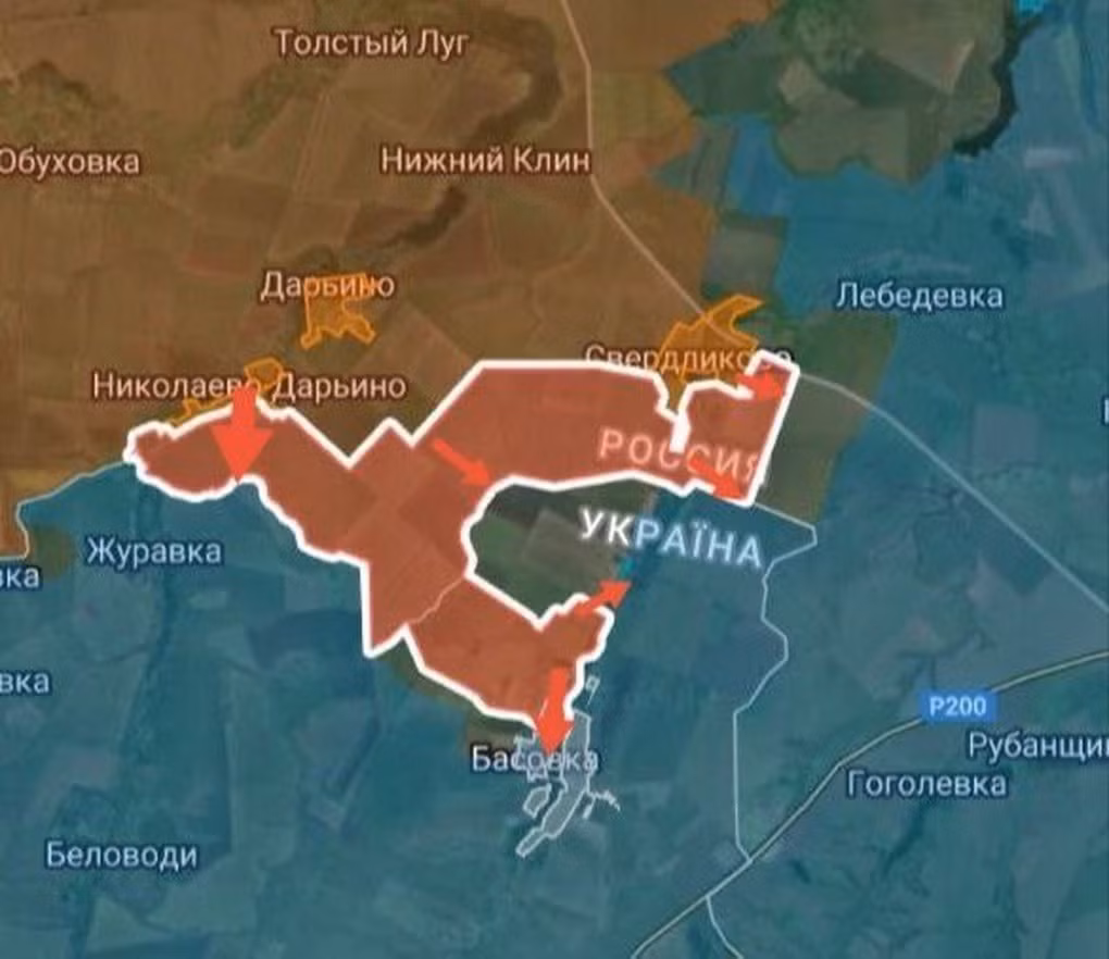 Kênh Rybar của Nga cho biết, RFAF đã có bước đột phá ở vùng Kursk và tiến vào tỉnh Sumy của Ukraine. Các đơn vị dù và thủy quân lục chiến của RFAF đã vượt qua biên giới khu vực Kursk-Sumy và tiến vào làng Novenkoye ở khu vực Sumy. Tổng diện tích của các khu vực Kursk và Sumy nằm dưới sự kiểm soát của RFAF trong tháng 2, ước tính không dưới 70 km2. 