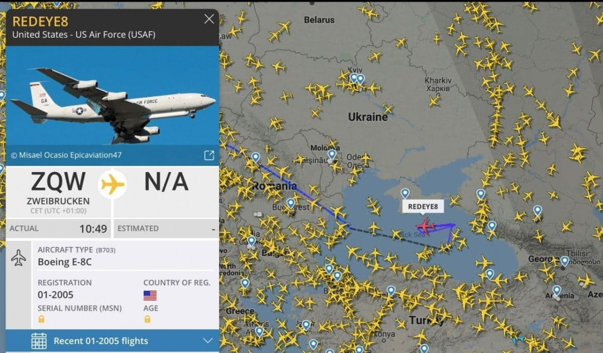 Căn cứ này càng có cơ sở, khi cách đây vài giờ, một chiếc máy bay đặc biệt Boeing E-8C của Mỹ đã xuất hiện trên bầu trời Biển Đen, được sử dụng để xác định mục tiêu, khi thực hiện các cuộc tấn công bằng tên lửa.