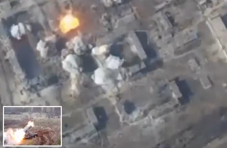 Nhưng giờ đây, tất cả những mối đe dọa trên không còn nữa. Quân đội Nga đã dùng 4 bệ phóng tên lửa nhiệt áp TOS-1A thành một cụm pháo, để hỗ trợ tấn công và một cụm pháo nhiệt áp này, có thể bắn loạt 48 viên đạn. Chiến thuật được áp dụng là đốt cháy hoàn toàn, đi đến đâu cũng là biển lửa. 