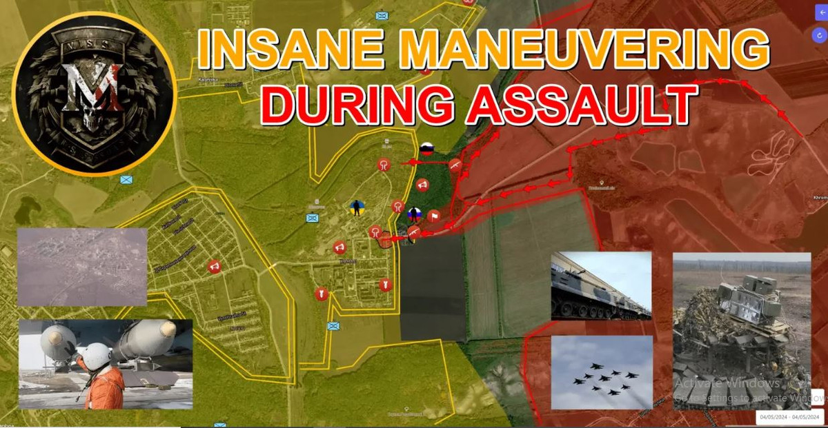 Tính đến ngày 12/4, quân Nga đã giành được chỗ đứng trong khu vực kênh đào bắc Donetsk-Donbass; đồng thời đang phát triển đều ở cả hai bên sườn và dần dần bao vây thành phố theo hình bán nguyệt.