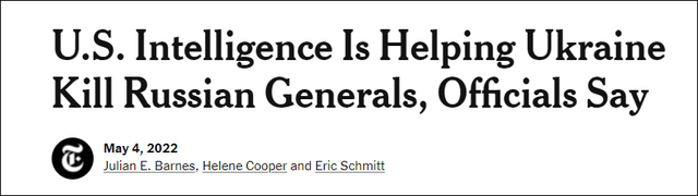 Người phát ngôn Hội đồng An ninh Quốc gia Nhà Trắng Adriana Watson, đã tố cáo các thông tin của truyền thông Mỹ là "vô trách nhiệm" và nhấn mạnh rằng, Mỹ không cung cấp "thông tin tình báo có ý định giết tướng Nga".
