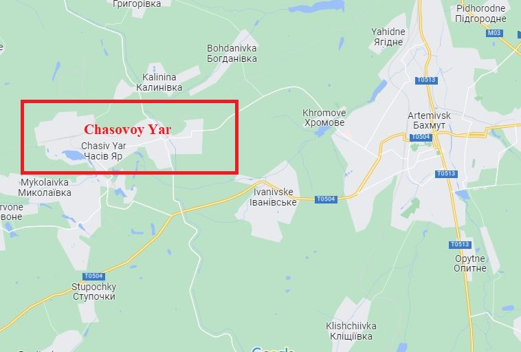 Vậy hướng nào của mặt trận Bakhmut sẽ được tăng cường xe tăng Leopard 2. Theo trinh sát của lực lượng lính đánh thuê Wagner cho biết, việc triển khai xe tăng Leopard 2 đầu tiên của Ukraine, ở thị trấn Chasovoy Yar; nơi chỉ cách vị trí tiền tiêu của lính đánh thuê Wagner vài km. 