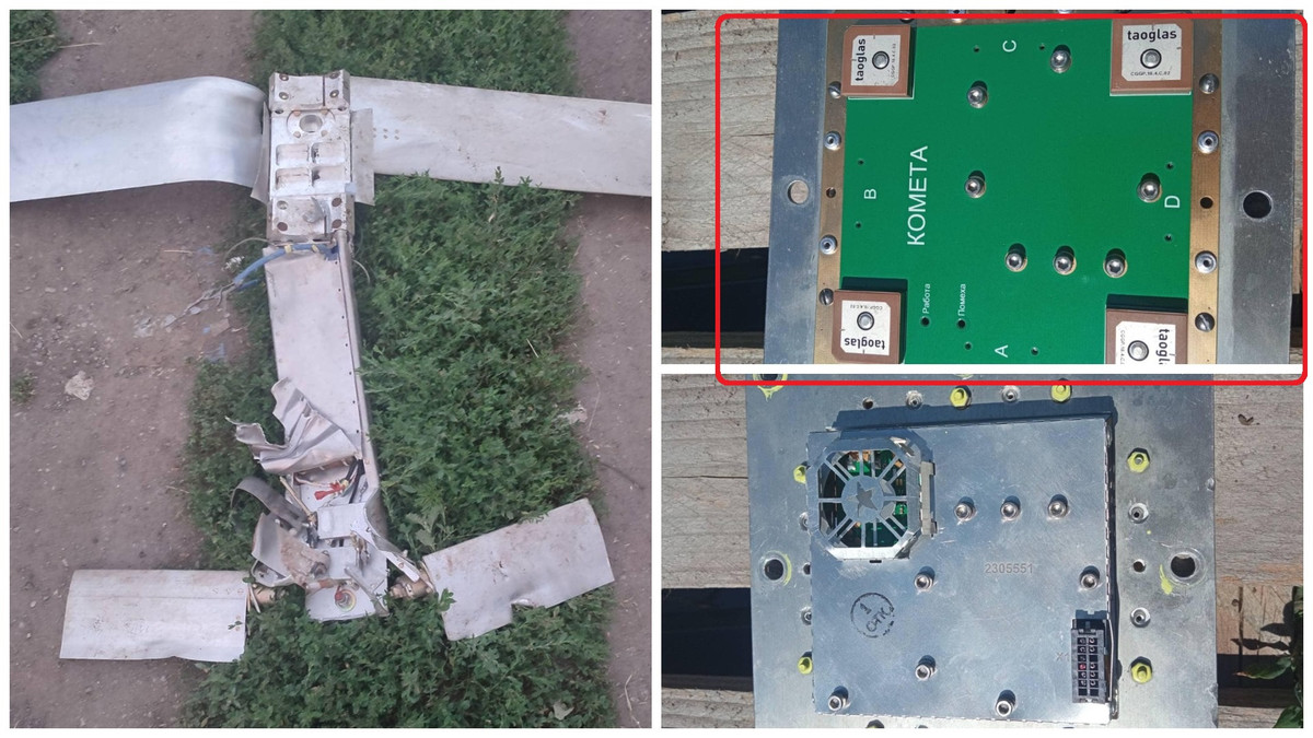 Đặc biệt, các nhà điều tra Anh đã phát hiện các máy thu Kometa chống nhiễu của Nga, được lắp đặt trên tất cả các loại vũ khí có độ chính xác cao. Ngoài ra, ở UAV Geran-2 của Nga, ăngten thu sóng vệ tinh được đặt bên trong thân UAV; trong khi ở sản phẩm của Iran, bộ phận này được gắn bên ngoài.