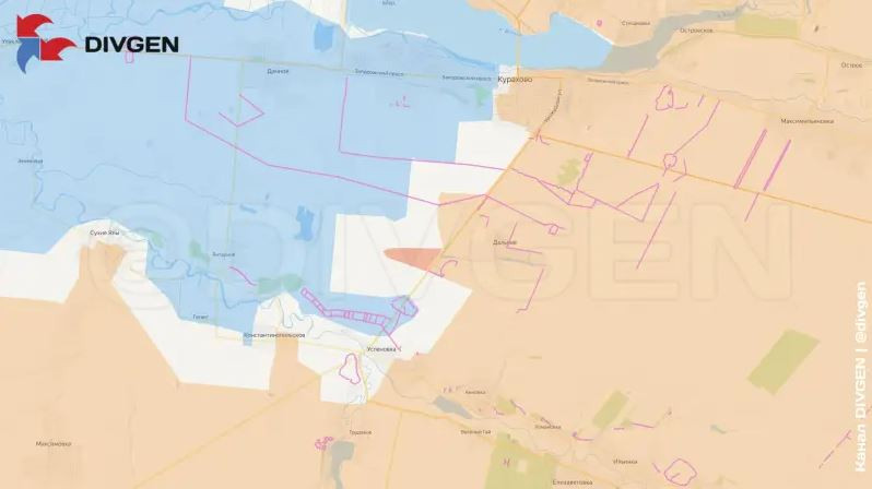 Quân Nga không chỉ đóng “cái túi” phía nam Kurakhove, chiếm làng Uspenovka, mà còn bắt đầu hình thành chiếc túi thứ hai lớn hơn nhiều, đó là tiến về phía tây làng Dalneye (ngôi làng này được ví là “yết hầu” của thành phố Kurakhove). Trang Military Summary của Nga thông báo điều này.
