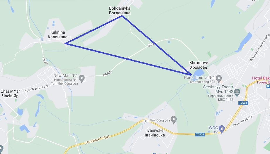 Cùng ngày, Bộ chỉ huy Quân đội Ukraine tại Bakhmut quyết định tăng cường lực lượng theo hướng này, đưa thêm xe tăng tăng viện. Trong khu vực ở phía tây Bakhmut, được đánh dấu bằng một tam giác từ các khu dân cư Khromovo, Bogdanovka và Kalinovka, quân Ukraine đã tích lũy lực lượng dự bị cho mặt trận Bakhmut.