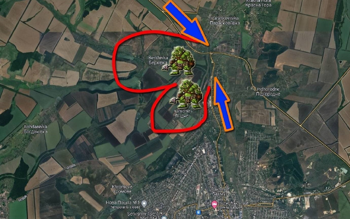 Trên thực tế, chỉ huy Quân đội Ukraine tại Bakhmut đã thất bại trong việc mở rộng hai bên sườn và lực lượng Ukraine ở Bakhmut vẫn đang chiến đấu phòng ngự ở trong một hình bán nguyệt; thậm chí còn bị thu hẹp hơn sau đó. 