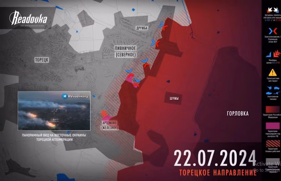 Cuộc tấn công của quân Nga phát động vào New York và các làng vệ tinh (Pivdenny/Leninsky, Pivnichny/Kirovo, Druzhba) trên thực tế đã trở thành hoạt động quân sự chính trong chiến dịch mùa hè của Quân đội Nga, mục tiêu cuối cùng là đánh bật quân Ukraine ra khỏi toàn bộ khu vực Donbass. 