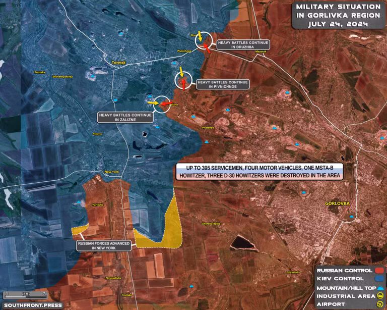 Theo một nguồn tin giấu tên từ Bộ Tổng tham mưu Quân đội Ukraine, bản thân Tướng Syrsky đã đánh giá quá cao khả năng phòng thủ của Quân đội Ukraine trên hướng mặt trận Toretsk - New York. Thậm chí Tướng Syrsky còn cho rằng, Quân đội Nga mở mặt trận Toretsk - New York là nhằm đánh lạc hướng quân Ukraine và gây phân tán về việc bảo vệ Chasov Yar.