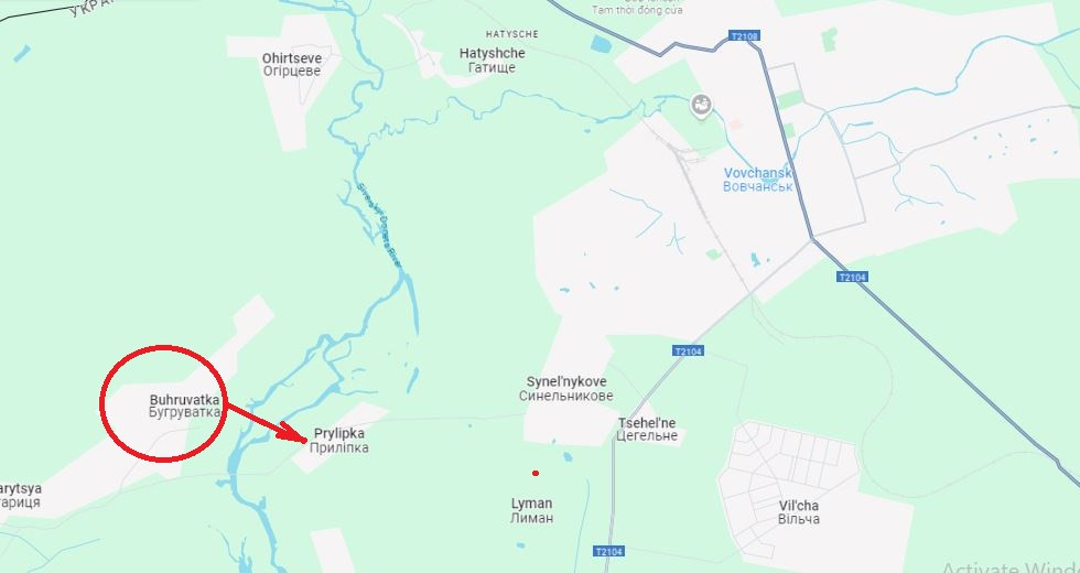 Tại khu vực phía đông Bugruvatka, quân Nga vượt sông Seversky Donets và chiếm một đầu cầu ở phía tây bờ sông. Hiện tại họ đang thiết lập một chỗ đứng vững chắc trong khu vực này và tổng quãng đường tiến quân của quân Nga về phía Volchansk đã lên tới 200 mét. 